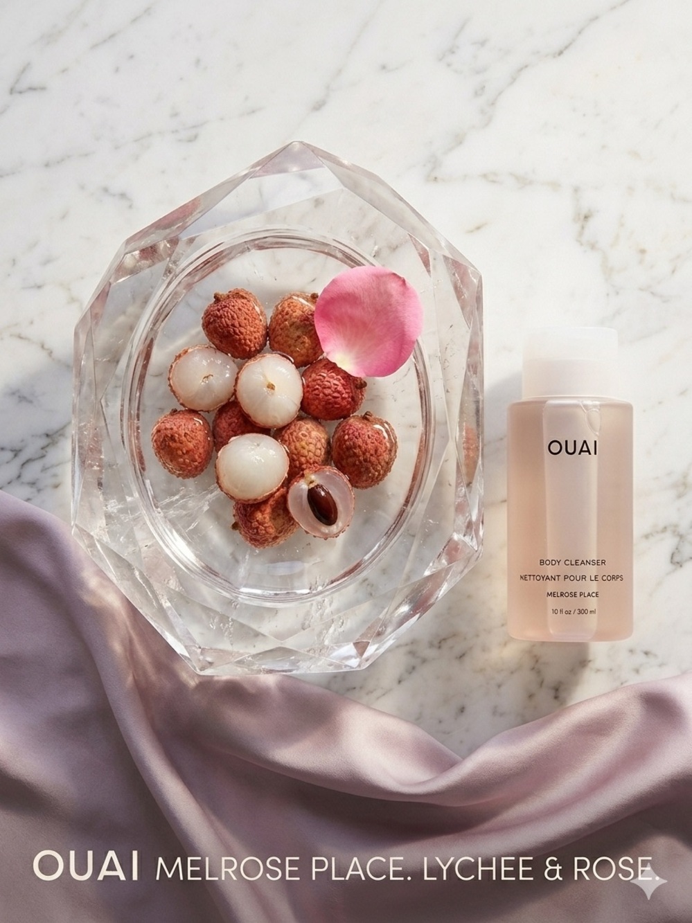 NWT OUAI Melrose Place Body Wash Cleanser 10 oz / 300 ml Double Pack (Set of 2) - Picture 6 of 6